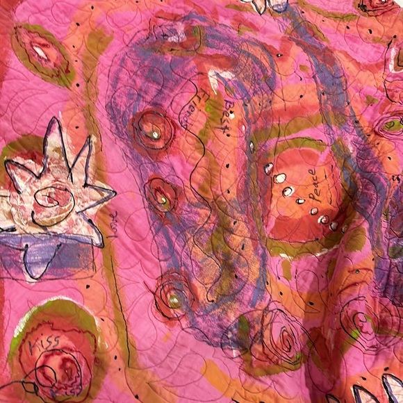 Hand made butterfly quilt including butterflies heirloom quality reversible - Picture 15 of 16